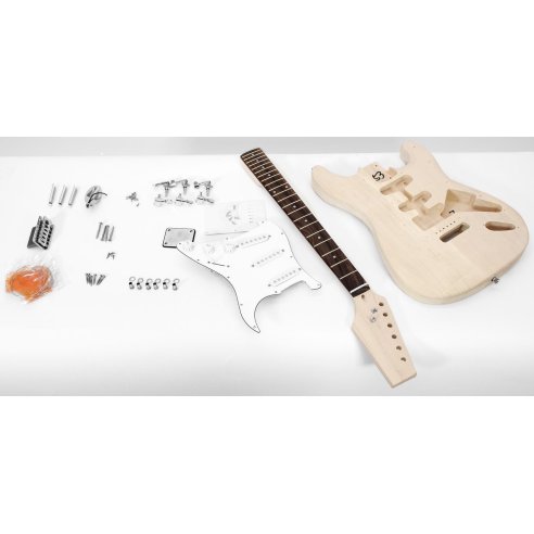 DIMAVERY DIY ST-10 KIT GUITAR CONSTRUCTION