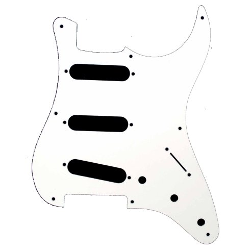 ALL PARTS PG01W PICKGUARD STRATOCASTER 1 PLY WHITE