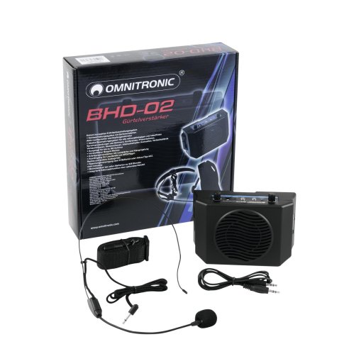 OMNITRONIC BHD-02 AMPLIFICATORE PER GUIDE TURISTICHE