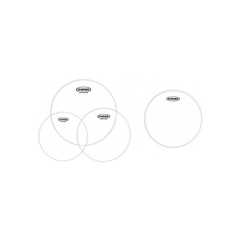 EVANS EPP-G2CLR-S TOM PACK 12/13/16 CLEAR + 14 G1 RD
