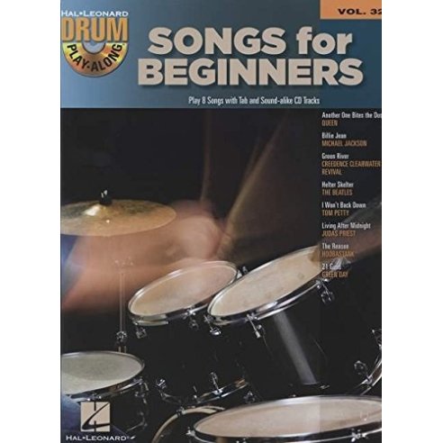 AAVV DRUM PLAY ALONG VOLUME 32 SONGS FOR BEGINNER