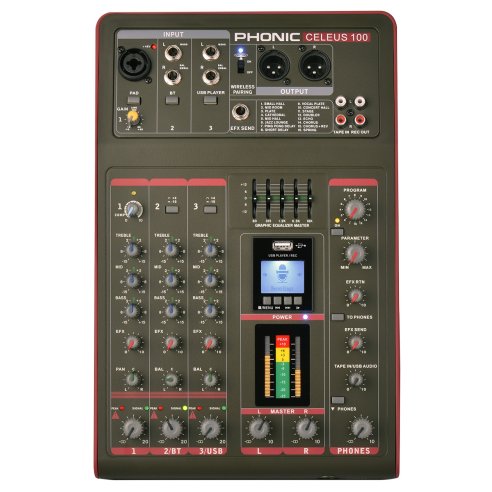 PHONIC CELEUS 100 MIXER 5 INGRESSI CON USB