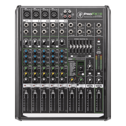 MACKIE PROFX8 V2 MIXER 8 CHANNELS EFFECTS + USB