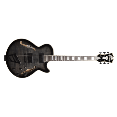 D'ANGELICO EXSSGBGH ARCHTOP 15" GB BLACK HDW