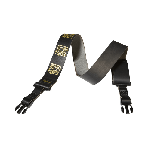 DI MARZIO DD2420SV-G STRAP S.VAI PELLE C/LOGO DORATO
