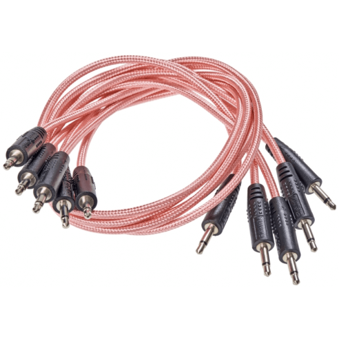 AQA 60PK PUPPY CABLE 60CM 5 PACK PINK