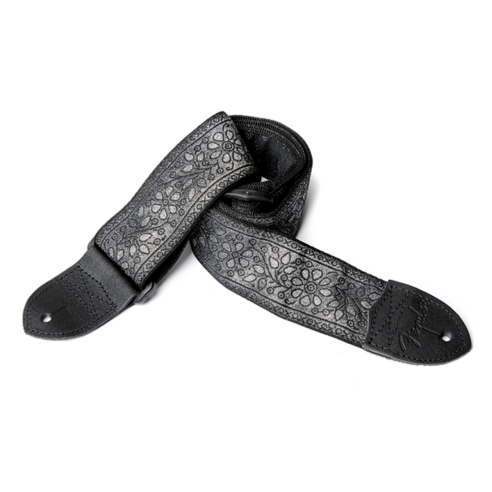 FENDER STRAP NYLON JACQUARD MET SILVER VINE