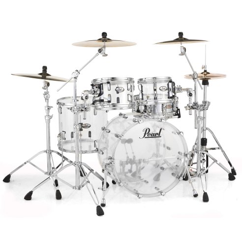 PEARL CRB524P/C730 CRYSTAL BEAT DRUM KIT 4 PCS ULTRA CLEAR