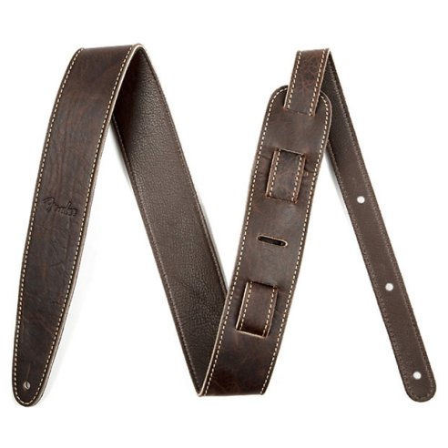 FENDER STRAP ARTISAN CRAFTED LEATHER 2" BROWN