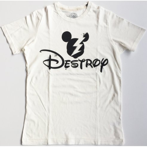 COBAIN DESTROY T-SHIRT LARGE OFF WHITE MAN