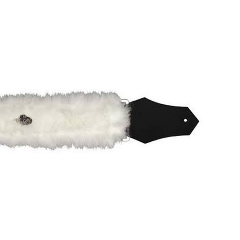 GET'M FAUX FUR WHITE 2" STRAP