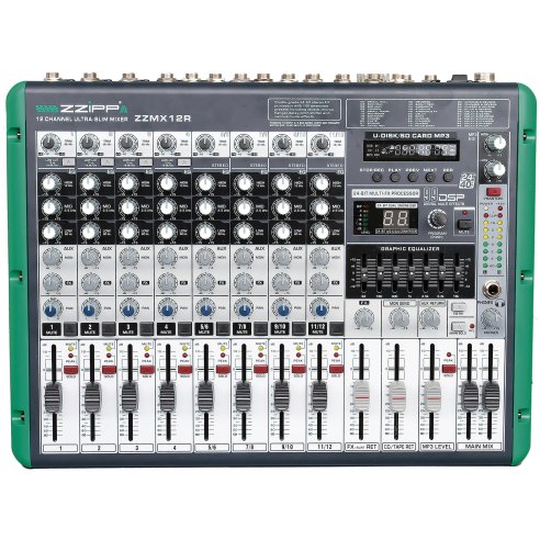 ZZIPP ZZMX12PRO MIXER 12 CANALI CON EFFETTI
