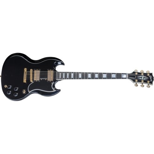 GIBSON SG CUSTOM EBONY GOLD HARDWARE