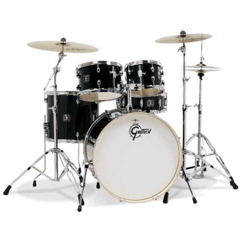 GRETSCH GE4E605 ENERGY SERIE BLACK + SGABELLO E PIATTI