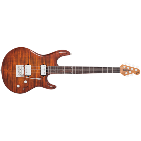 MUSIC MAN LUKE III BFR HH HAZEL BURST ROASTED