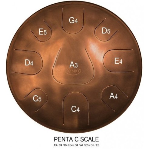 AFROTON AZEN02 ZENKO PENTATONICO 9 NOTE A/C/D/E/G/A/C/D/E BAG E MALLET