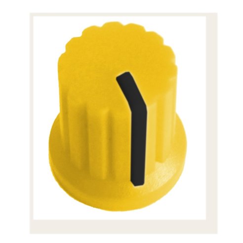 DOEPFER A-100KYE KNOB YELLOW WITH BLACK LINE