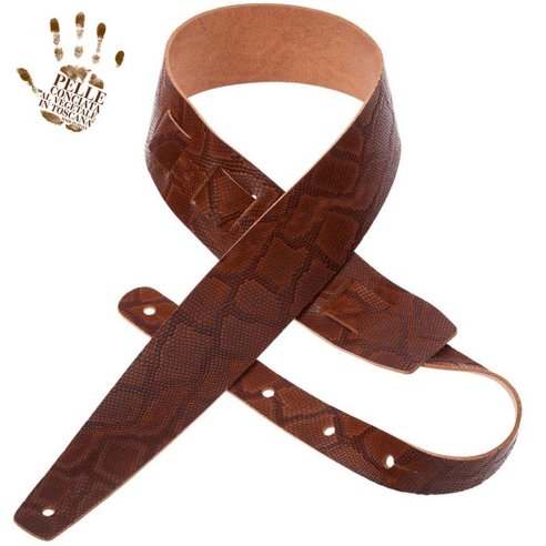 MAGRABO' HOLES HC EMBOSSED 6CM SNAKE MARRONE