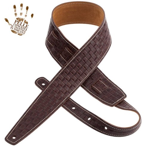 MAGRABO' HOLES HS EMBOSSED INTRECCIO 6CM MARRONE SCURO