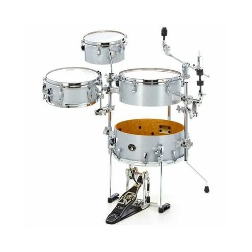 TAMA VD46CBC-WSP SHELL KIT COMPLETO + BORSE SILVERSTAR BIANCO SPARKLE