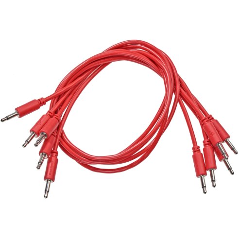 BLACK MARKET MODULAR PATCH CABLE 25 CM. 5-PACK RED