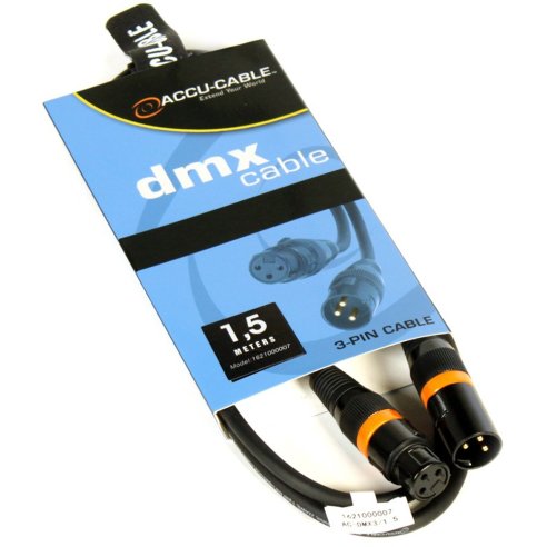AMERICAN DJ AC-DMX3/1.5 CAVO DMX 1.5 METRI XLR 3 POLI