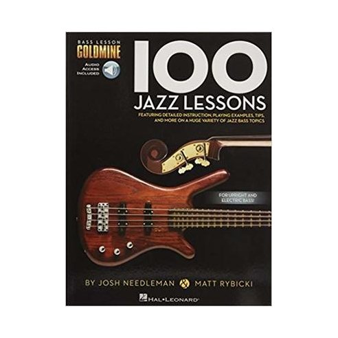 GOLDMINE 100 JAZZ LESSONS FOR BASS + AUDIO ACCESS CODE
