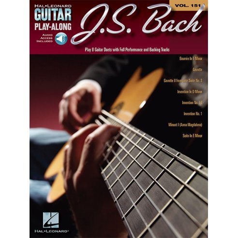 AAVV GUITAR PLAY ALONG VOLUME 151: JOHANN SEBASTIAN BACH
