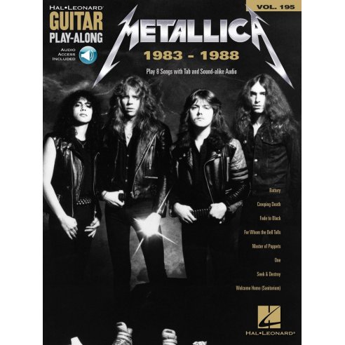 AAVV GUITAR PLAY ALONG VOLUME 195 METALLICA 1983-1988