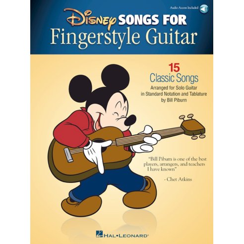 DISNEY SONGS FOR FINGERSTYLE GUITAR + AUDIO ONLINE