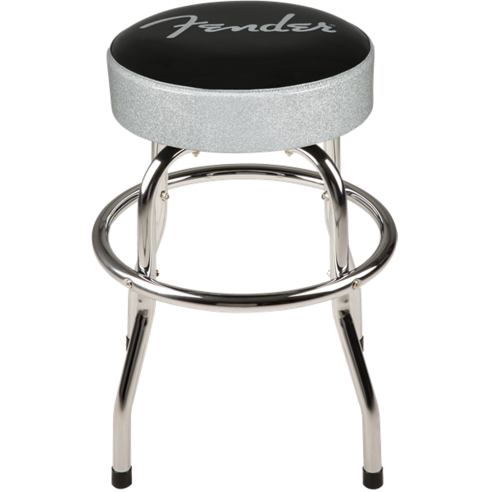 FENDER SILVER SPARKLE BAR STOOL 24"
