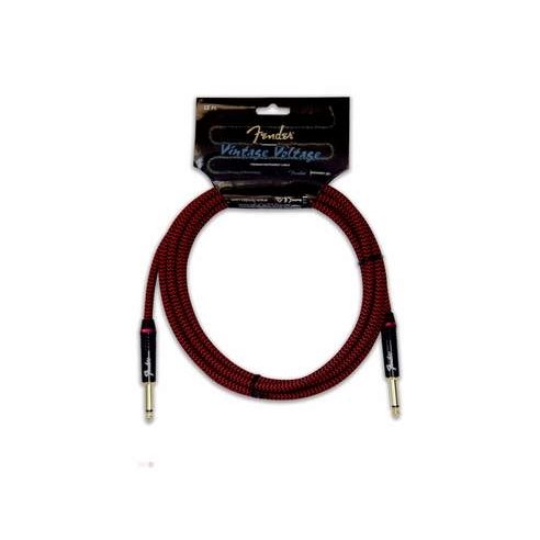FENDER CABLE VINTAGE VOLTAGE 12' S/T RED TWEED