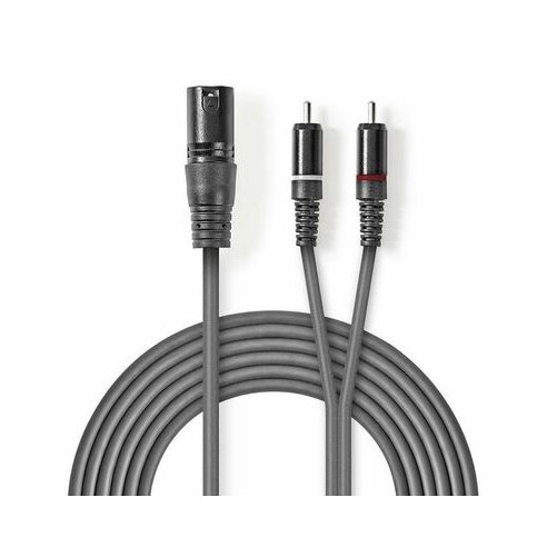NEDIS CAVO XLR MAS 2 RCA 1.5 MT