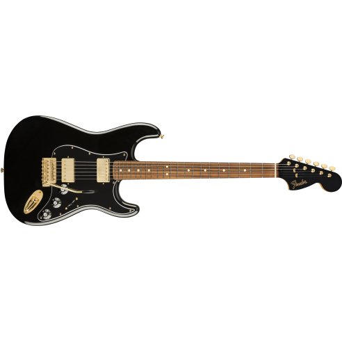 FENDER LTD MAH BLACKTOP STRAT PF BK GLD
