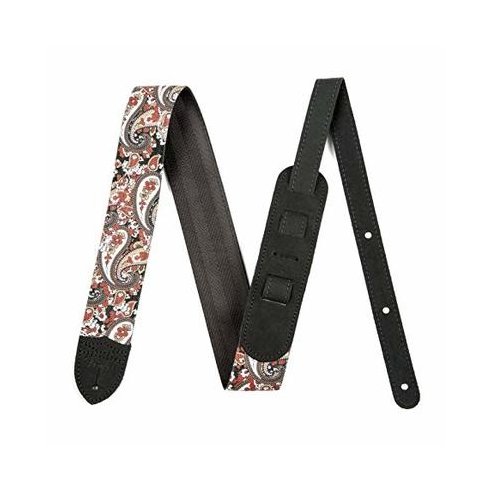 FENDER STRAP RED PAISLEY 2"