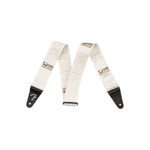 FENDER STRAP 2" WOODSTOCK WHITE