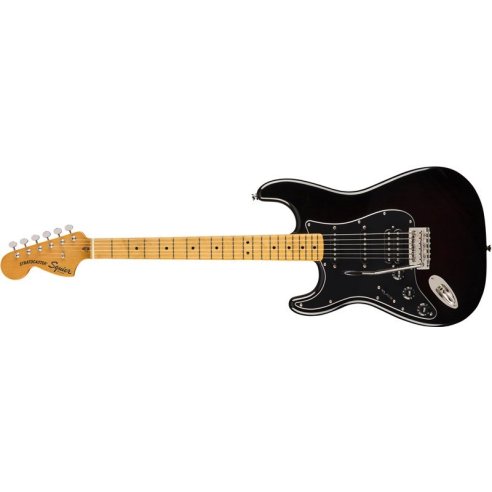 SQUIER CV STRAT 70S HSS MN BLACK LEFT HANDED