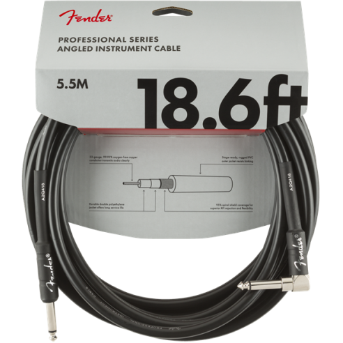 FENDER CABLE PRO ANGLE 18.6' BLACK