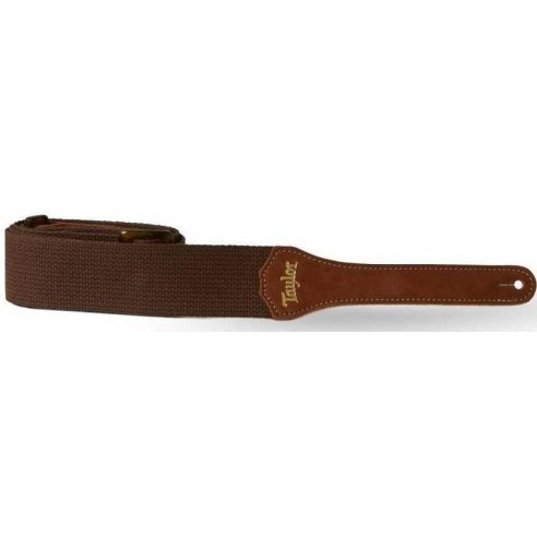 TAYLOR STRAP CHOCOLATE BROWN COTTON 2"