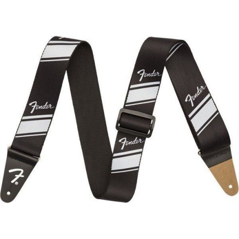 FENDER STRAP COMPETITION STRIPE SILVER 2"
