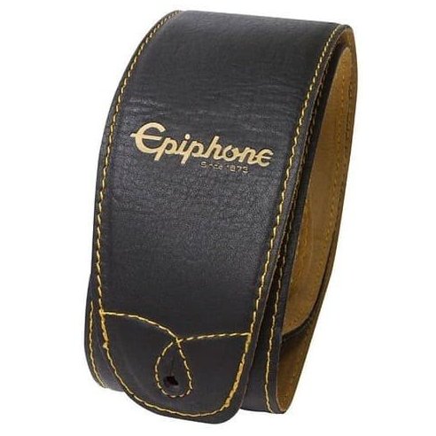 EPIPHONE AEST-BLK LEATHER STRAP