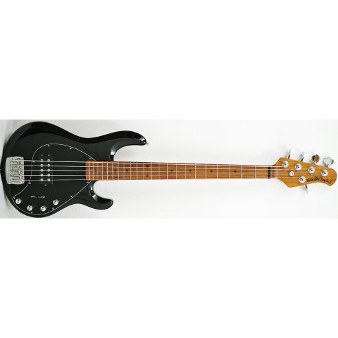 MUSIC MAN STINGRAY 5 BLACK ROASTED MAPLE NECK
