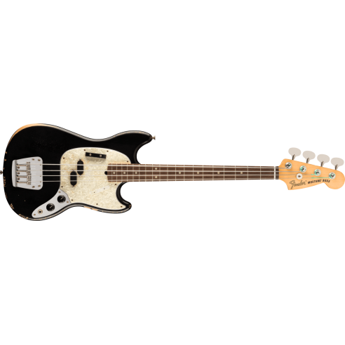 FENDER JMJ ROAD WORN MUSTANG BASS BLACK