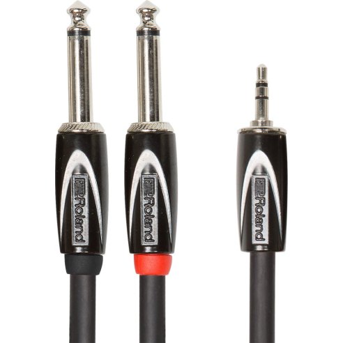 ROLAND RCC-10-3528V2 3MT INTERCONNET CABLE 3.5 TRS DUAL JACK