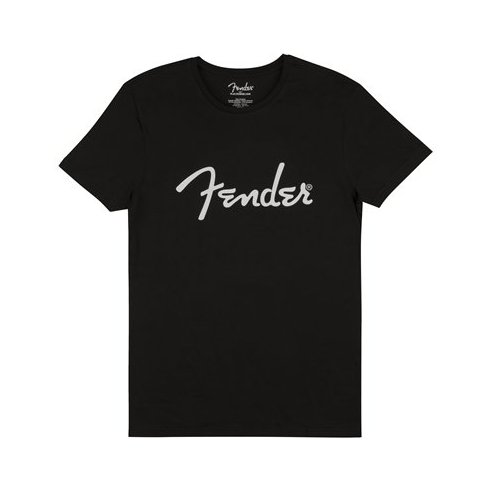 FENDER SPAGHETTI LOGO BLACK TEE SHIRT MEDIUM