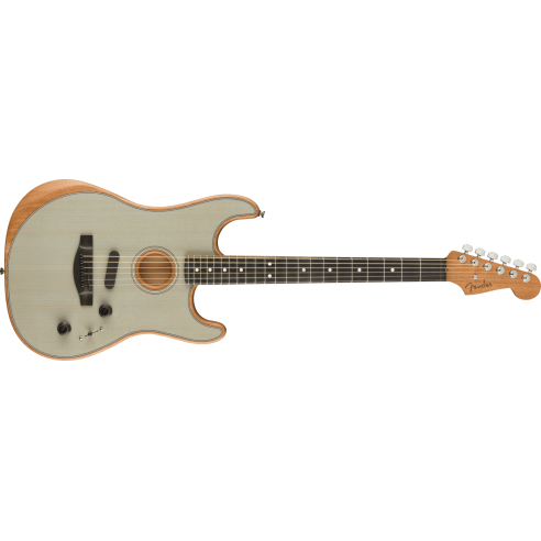 FENDER ACOUSTASONIC STRAT TRASPARENT SONIC BLUE. W/BAG