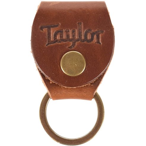 TAYLOR KEY RING W/PICK HOLDER MED BROWN