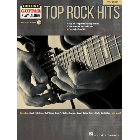 AAVV DELUXE GUITAR PLAY ALONG VOLUME 1: TOP ROCK HITS + AUDIO ONLINE