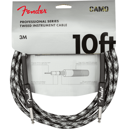 FENDER CABLE WINTER CAMO 10"
