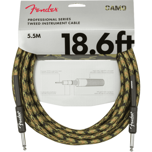 FENDER CABLE WOODLAND CAMO 18.6"